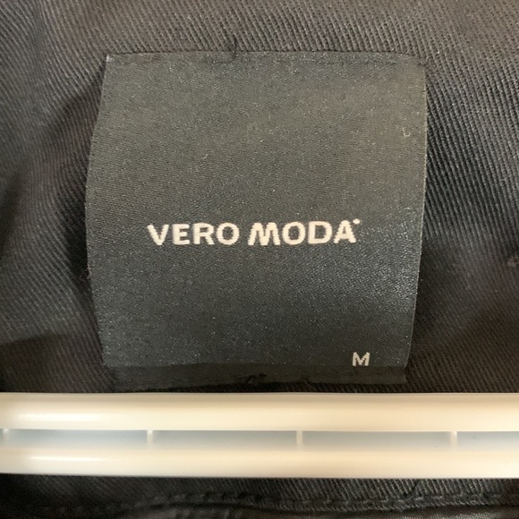 𝅺VERO Moda Duffy Short Trench Coat Size M - Picture 7 of 10